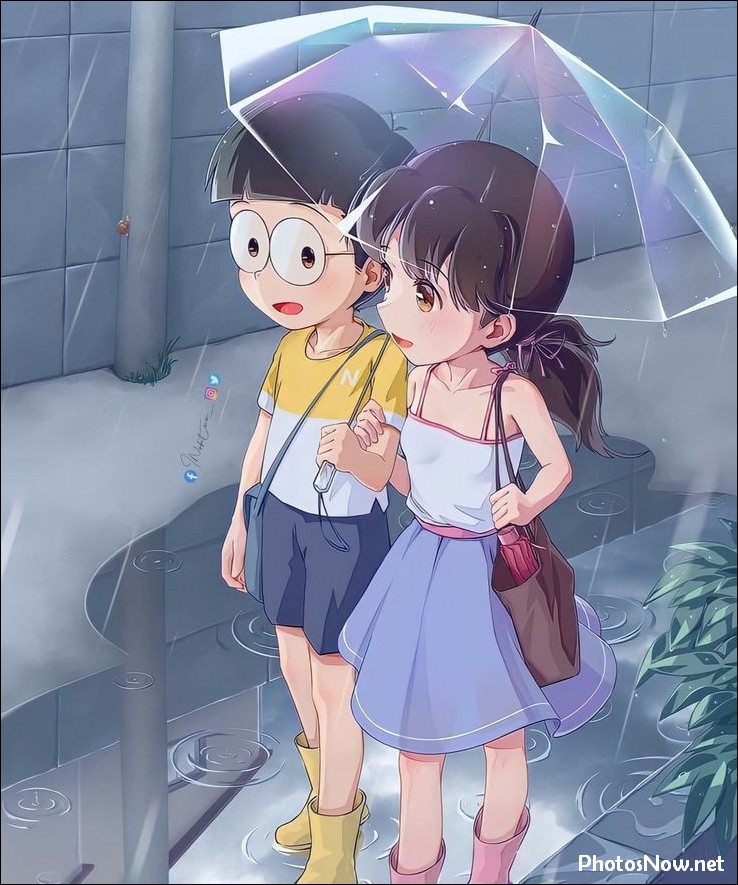 nobita-shizuka-love-photo