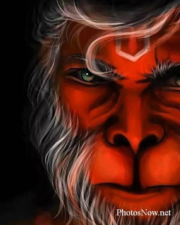 Lord Hanuman Wallpaper 4K, AI art, Illustration, Digital Art