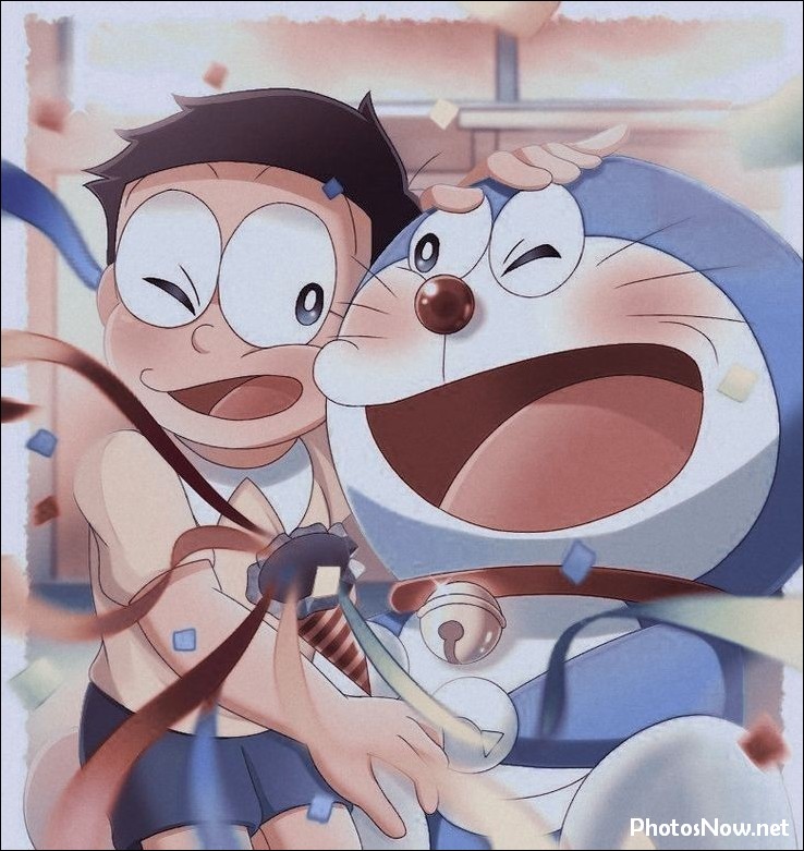 Doremon and nobita, art, blue HD phone wallpaper | Pxfuel